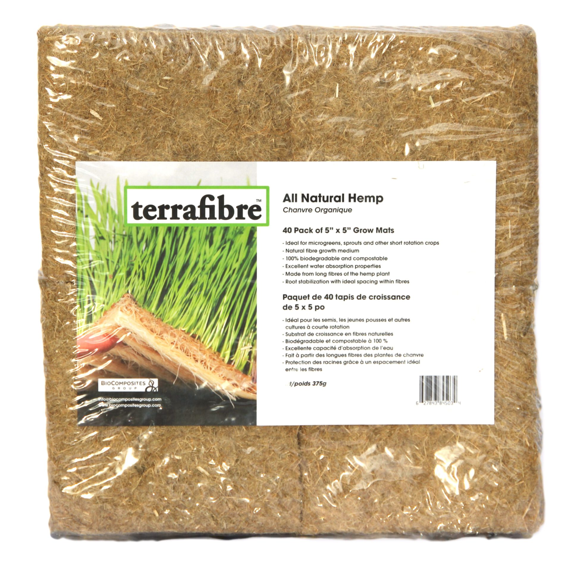 Grow mat 5" x 5" - 40 pack for growing microgreens